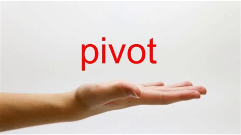 How To Pronounce Pivot American English Youtube