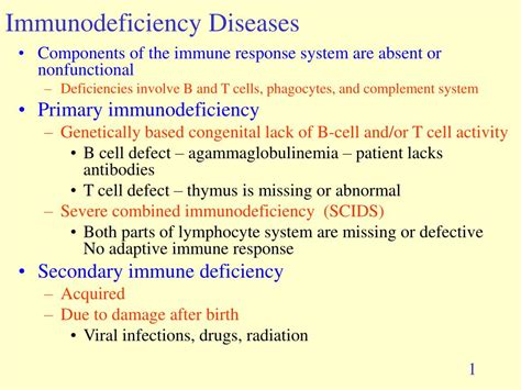 Ppt Immunodeficiency Diseases Powerpoint Presentation Free Download Id 3291289