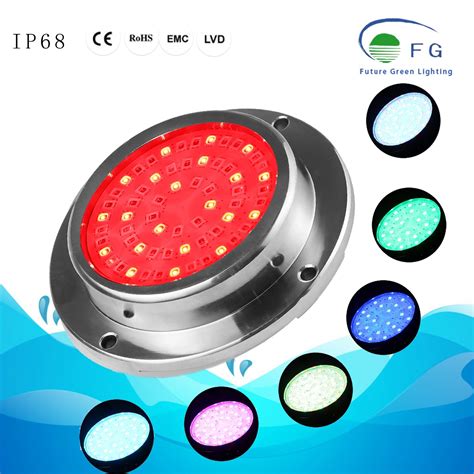 V Stainless Steel Rgb Led Swimming Pool Underwater Lamp Light