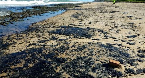 Manchas de óleo avançam em Salvador e chegam ao Farol da Barra