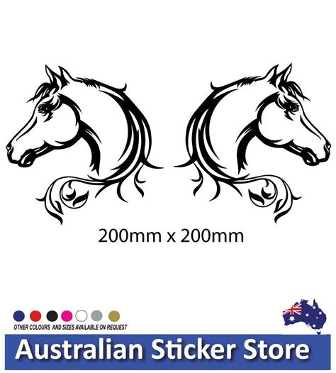 Horse Head Stickers Horses On Board Horse Float Decals For Horse Trai