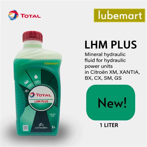 TOTAL LHM PLUS 1 Liter Mineral Hydraulic Oil 1 Liter VG18 Lazada