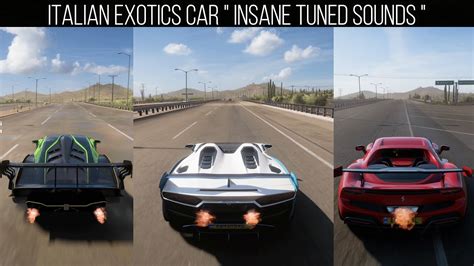 FORZA HORIZON 5 Italian Exotics Pack TUNED TOP SPEED CHECK INSANE