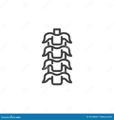 Human Backbone Pain Logo Spine Care Logo Cartoon Vector