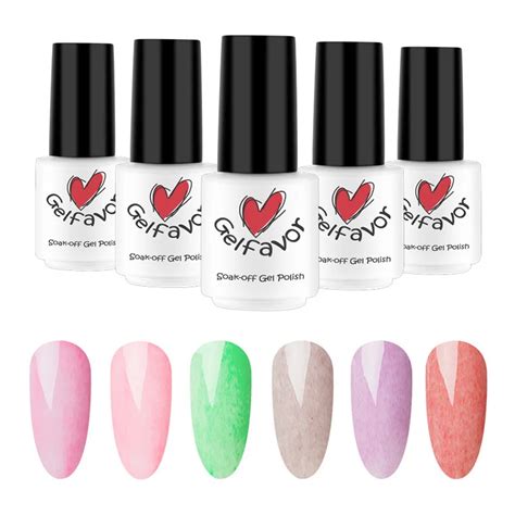 Gelfavor 7ml Nail Gel Polish Faux Fur Effect Series 10 Colors Soak Off