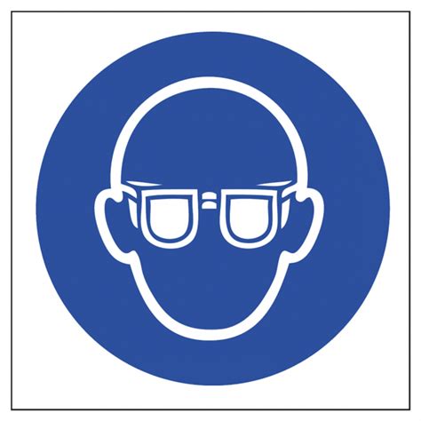 Eye Protection Symbol Safety Sign Mandatory Sign From Bigdug Uk