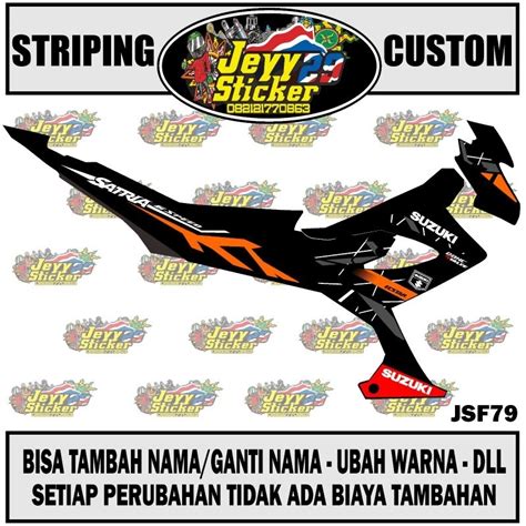 Jual Striping Sticker Custom Satria Fu Facelift Barong Cbu Variasi