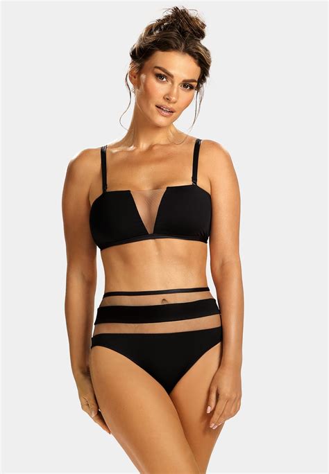 Czarne Bikini Bandeau Fl Limitowana Edycja Sklep Feba