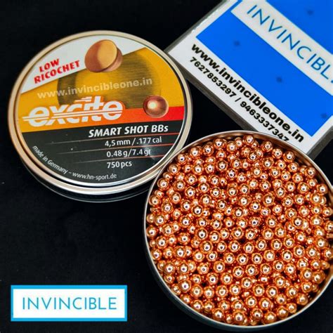 H N Excite Smart Shot BBs 750 Pcs 177 Cal 7 4 Grains Copper Plated