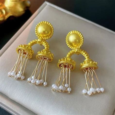 Copper Retro Drop Earrings At Rs 276 Pair In Rajkot ID 2853619678755