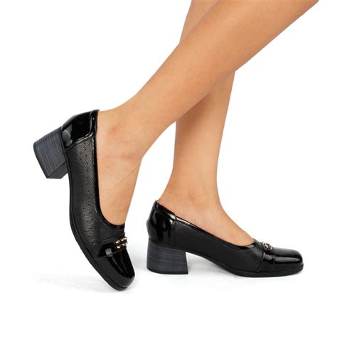 Ripley Zapatos Casuales Mujer Parandss Cuero Negro Ka24 Mae