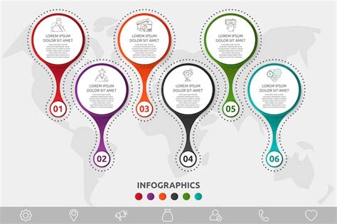 Infographies De Cercle Vectoriel Mod Le Concept D Entreprise Avec