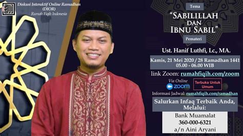 Sabilillah Dan Ibnu Sabil Ustadz Hanif Luthfi Lc MA YouTube