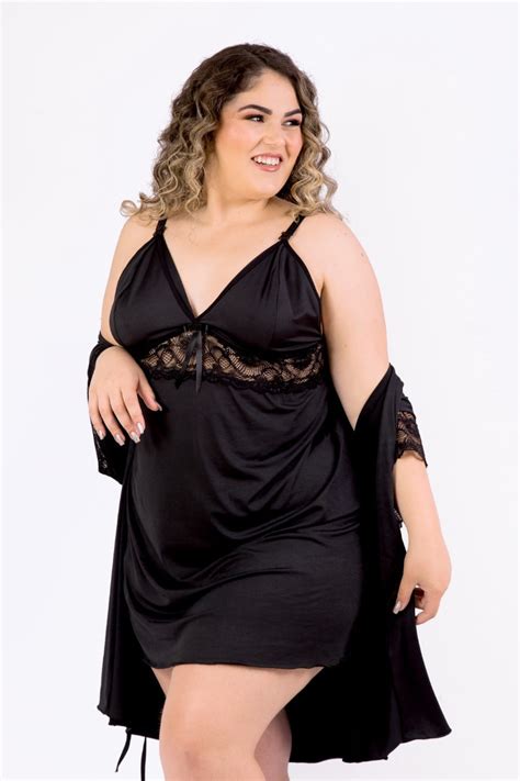 D gi Lingerie Plus Size Robe Plus Size Camisola Amamentação 50 52