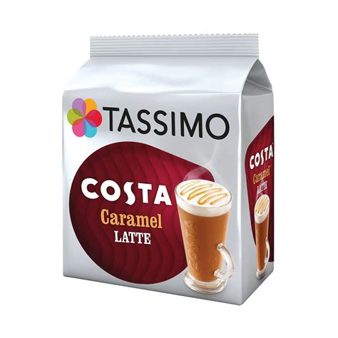 Tassimo Costa Caramel Latte Coffee Pods Pack Of 40 4031637