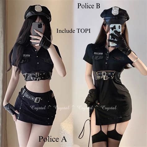 Jual Crystal Lingerie SOPHIA Baju Cosplay Police Lingerie Costume