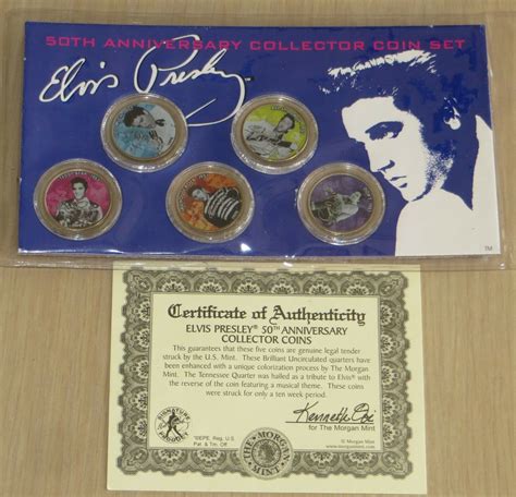 Elvis Presley 50th Anniversary Collector Coins Values MAVIN