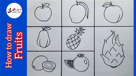 How To Draw Fruits Step By Step For Beginners Pencil Drawing Tutorial Youtube