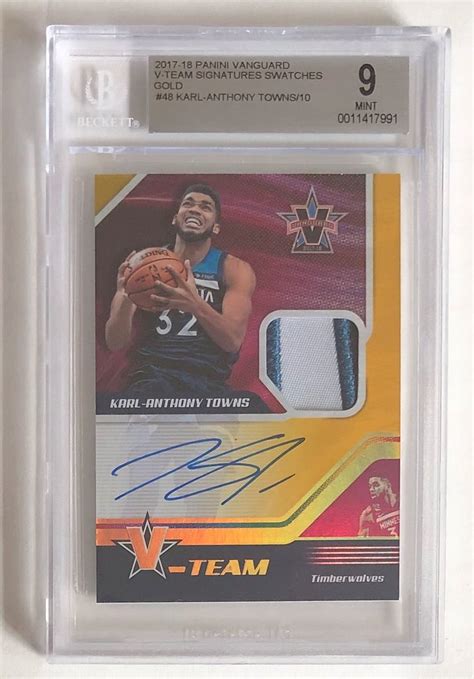 Karl Anthony Towns Panini Vanguard V Team Signatur Flickr