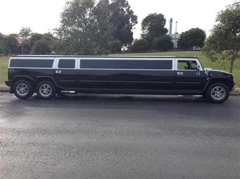 Black 16 Seater H2 Stretch Hummer Limousine - Impressive Limousines