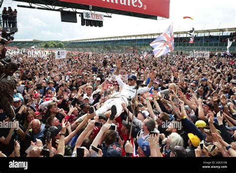 Race Winner Lewis Hamilton GBR Mercedes AMG F1 Celebrates With The