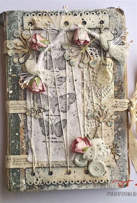 Shabby Chic Journal Vintage Junk Journal Diy Journal Journal Cards