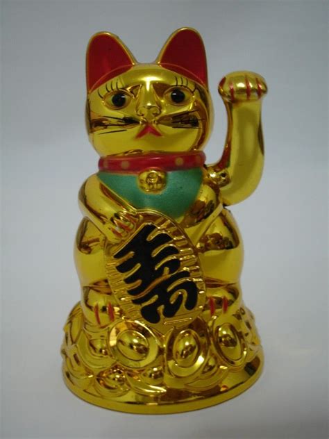 Maneki Neko Gl Ckskatze Chinese Feng Shui Winken Reichtum Fortune Katze