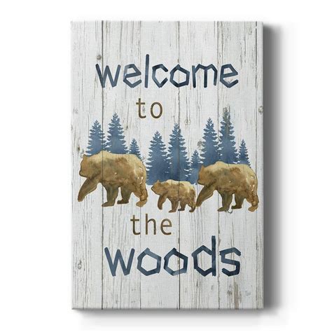 Wexford Home Welcome to the Woods By Wexford Homes Unframed Giclee Home ...