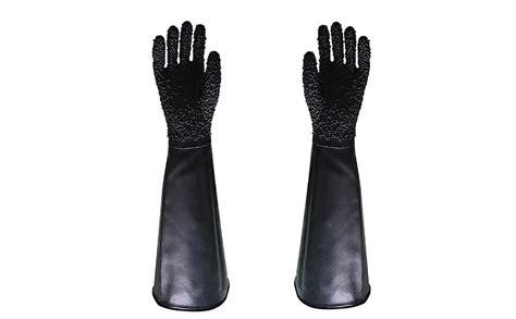 Holdwin Sandblasting Gloves Rubber Sand Blast Gloves Industrial Safe