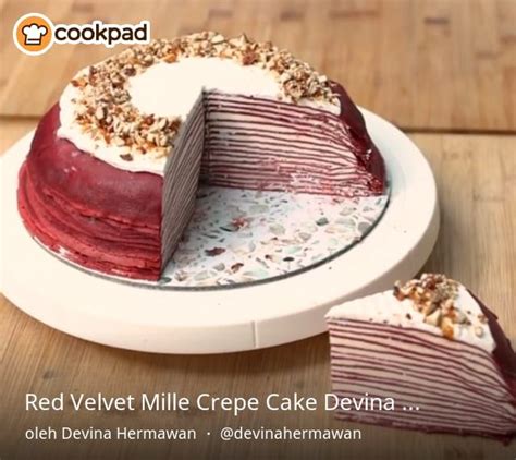 Red Velvet Mille Crepe Cake Devina Hermawan Crepe Cake Mille Crepe