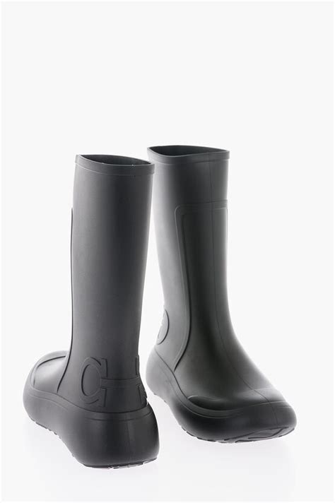 Salvatore Ferragamo Rubber Rainboot Under The Knee Boots Women Glamood Outlet