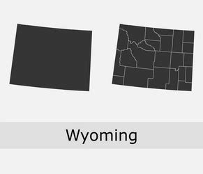 Wyoming Silhouette Vector Images Over