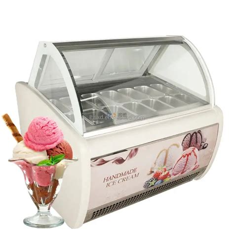 Ice Cream Fast Food Popsicle Cooler Refrigerator Showcase Ice Cream