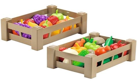 2 Cajas De Frutas Y Verduras Plásticas Ecoiffier Cuotas sin interés