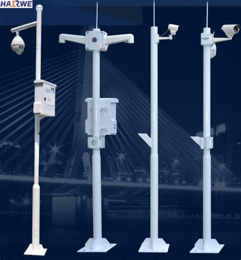 Outdoor Metal Pole For CCTV Camera /enclosure Box//solar Panel