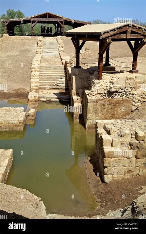 Site Of Jesus Christ S Baptism On River Jordan Stock Photo Alamy