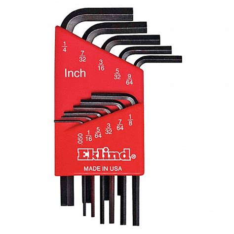 Eklind Sae Short Hex Key Set 5lm6110111 Grainger