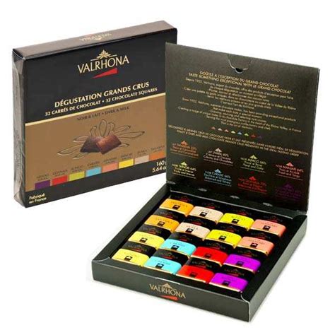 Coffret Dégustation Grands Crus Chocolat Noir Et Lait 32 Carrés