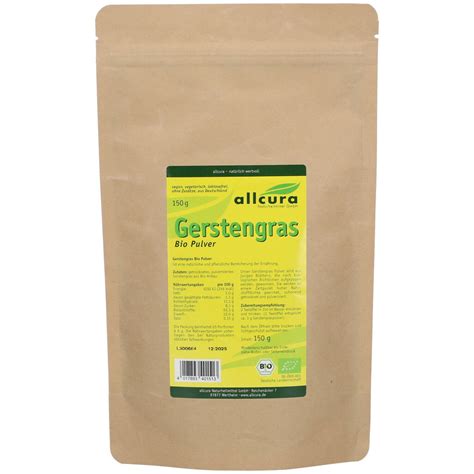 Allcura Gerstengras Bio Pulver G Shop Apotheke