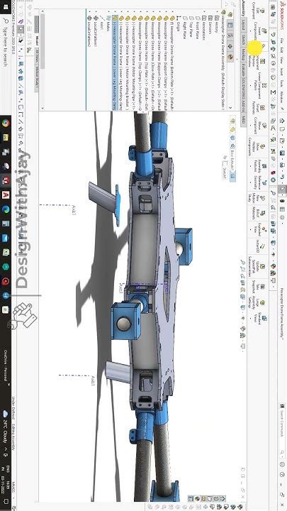 Hexacopter Drone Frame Designwithajay Solidworks Solidworkstutorial Designwithajay Youtube