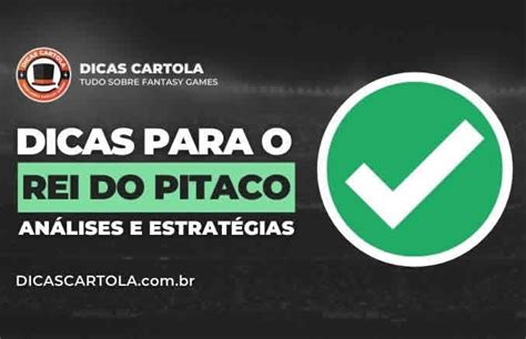 Dicas Do Rei Do Pitaco Dicas Cartola