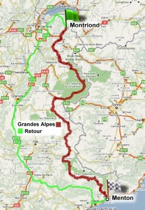 La Carte Et L Itin Raire Ainsi Que Le D Nivel De La Route Des Grandes