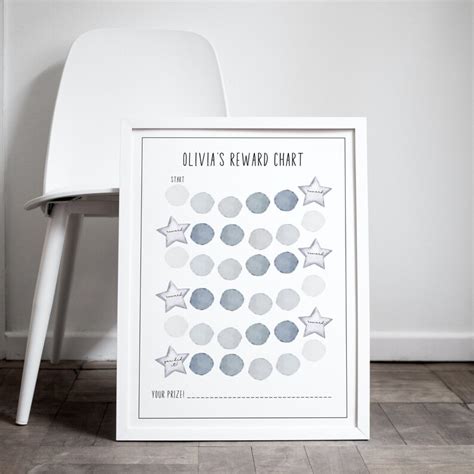 Editable Kids Reward Chart Printable Responsibility Chart Etsy