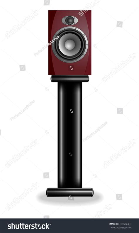 Acoustic Sound Systems On Rack Realistic Stock Illustration 103502483 ...