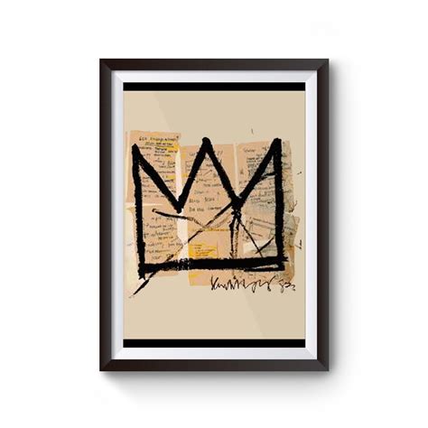 Basquiat Crown Jean Michel Basquiat Logo Poster