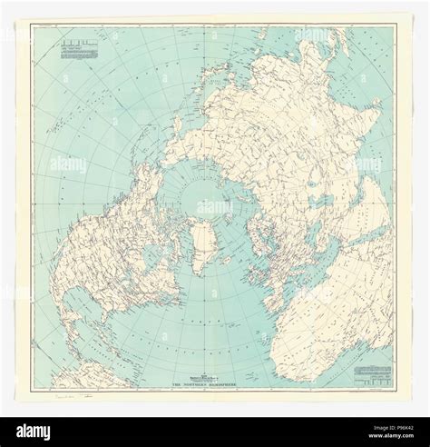 Mappa Dell Emisfero Settentrionale 1941 Immagini E Fotografie Stock Ad