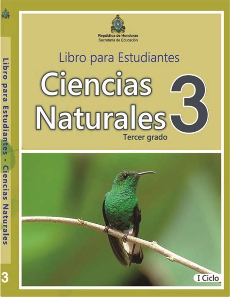 Libro De Ciencias Naturales Tercer Grado Libros Honduras