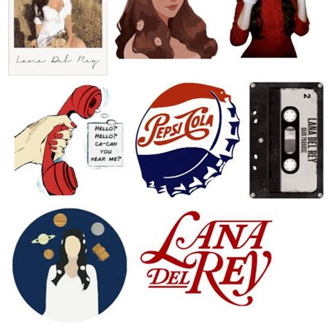 Lana Del Rey Stickers Lana Aesthetic Stickers Lana Sticker Etsy Australia