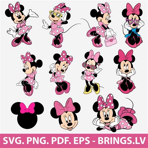 Minnie Mouse Svg Png  Pdf Eps Cut Files For Cricut And Silhouette