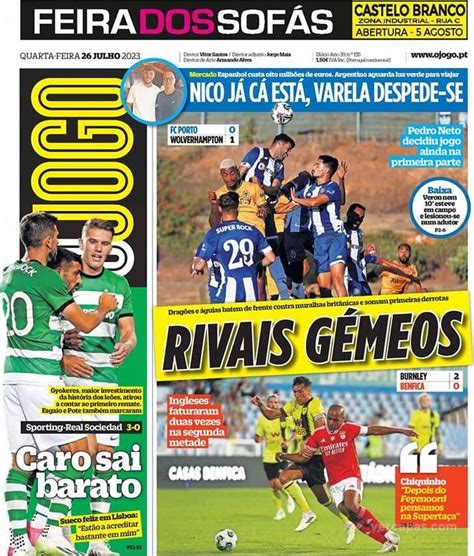 Fora De Jogo Capas A Vit Ria Do Sporting E As Derrotas De Benfica E